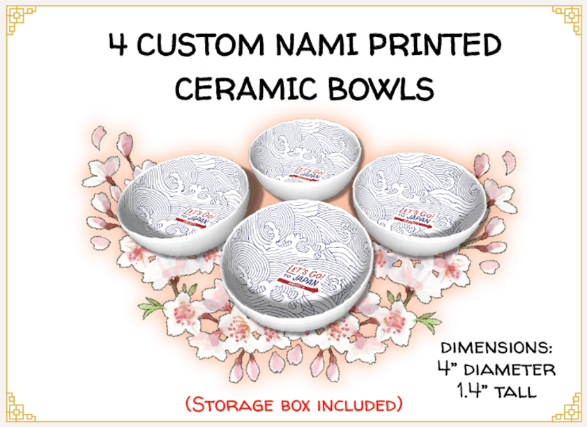 Let's Go! To Japan: Ceramic Bowls Supplies Alderac Entertainment Group