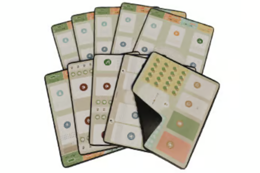 Earth: 10-Piece Neoprene Player Mat Set Supplies Inside Up Games