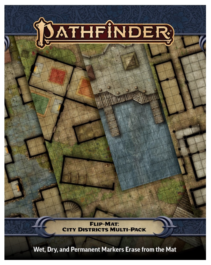 Pathfinder 2E Flip-Mat - City Districts Multi-Pack Role Playing Games Paizo