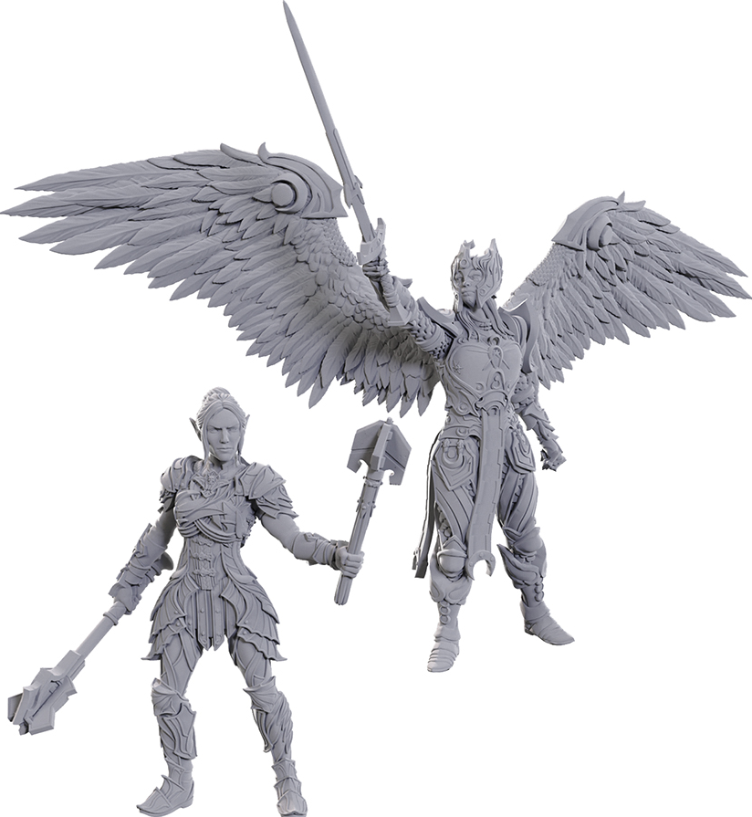 D&D Nolzur's Marvelous Unpainted Miniatures: Special Edition Baldur's Gate 3 - Dame Aylin & Minthara Miniatures WizKids NPC Dame Aylin & Minthara