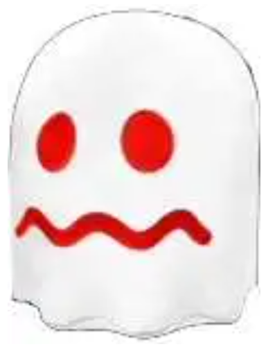 Pac-Man 7-Inch Plushes (7 options) Plushes Toynk Toys White Ghost Plush 7"