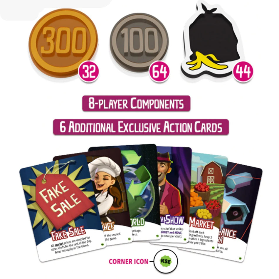 Rival Restaurants: Deluxe Upgrade Pack Board Games Common Ground Games Rival Restaurants Upgrade Pack