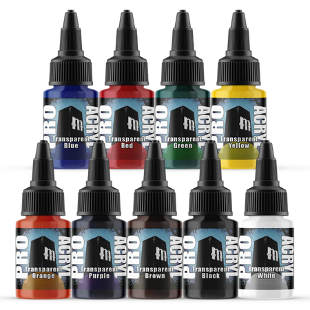 Pro Acryl Expansion Set 2 - Transparents Paints Monument Hobbies