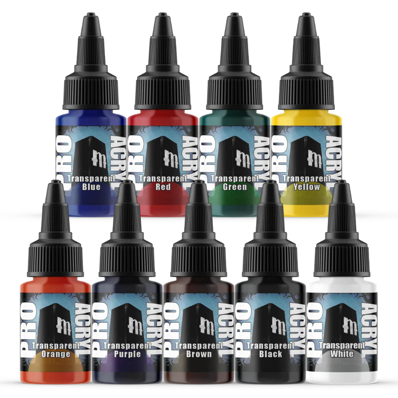 Pro Acryl Expansion Set 2 - Transparents Paints Monument Hobbies