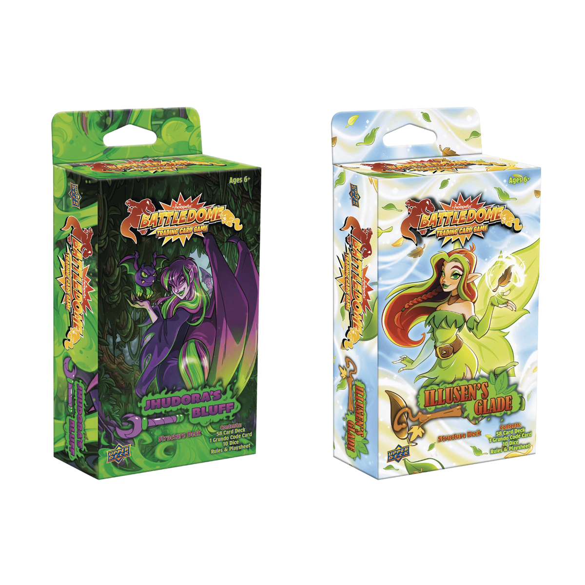 Neopets Battledome TCG: Jhudora’s Bluff & Illusen's Glade Structure Decks Trading Card Games Upper Deck Entertainment
