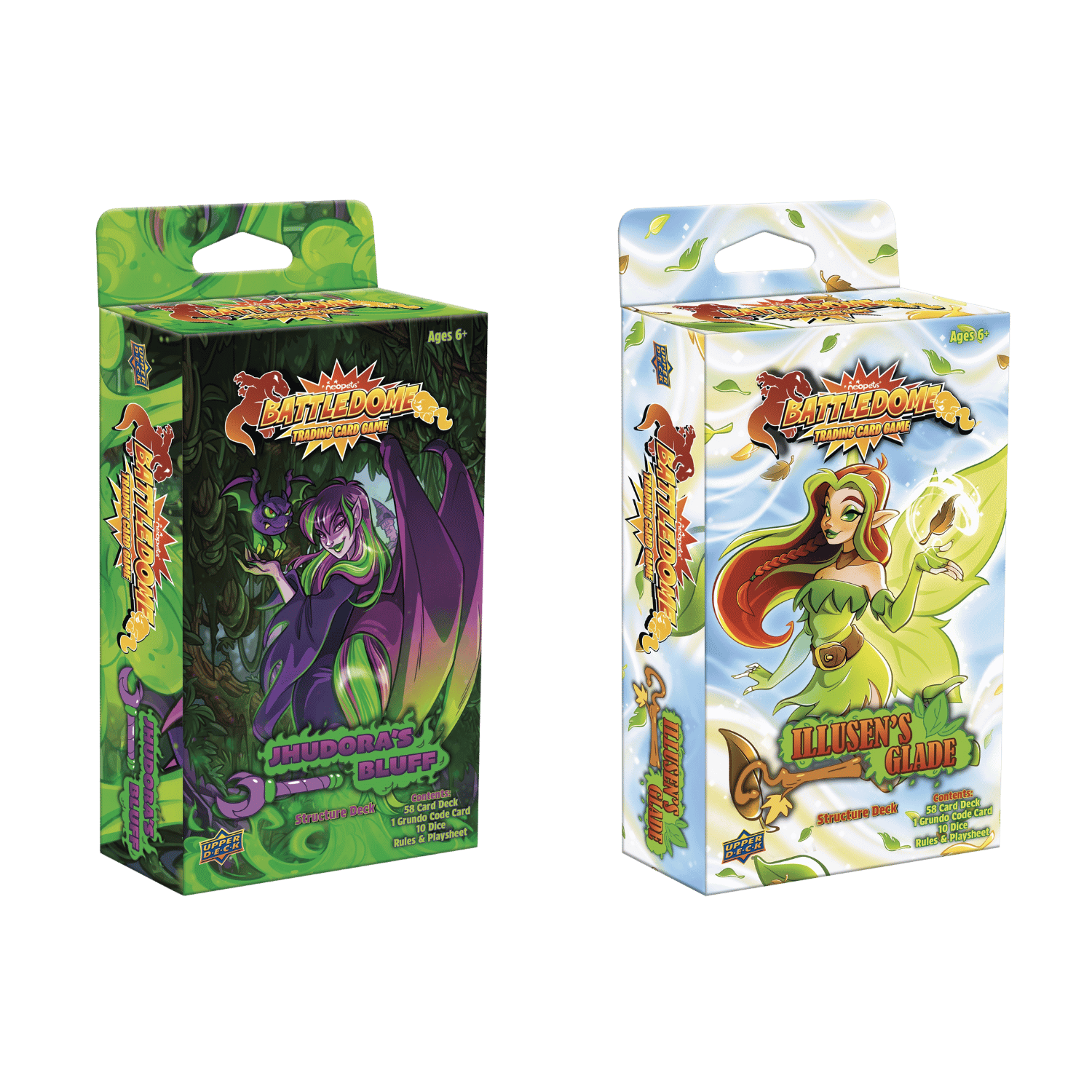 Neopets Battledome TCG: Jhudora’s Bluff & Illusen's Glade Structure Decks Trading Card Games Upper Deck Entertainment