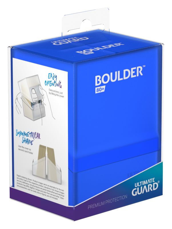 Boulder Deck Box (36 options) Supplies Ultimate Guard Boulder 80+ Sapphire