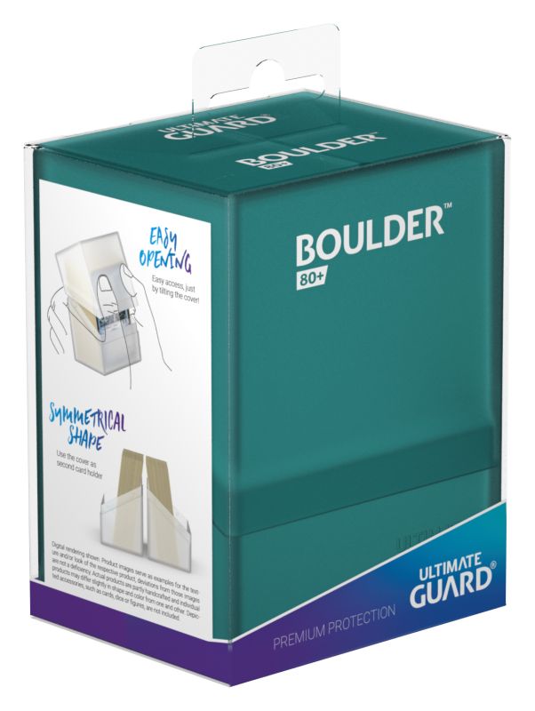 Boulder Deck Box (36 options) Supplies Ultimate Guard Boulder 80+ Malachite