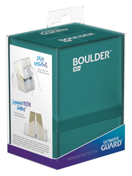 Boulder Deck Box (36 options) Supplies Ultimate Guard Boulder 80+ Malachite