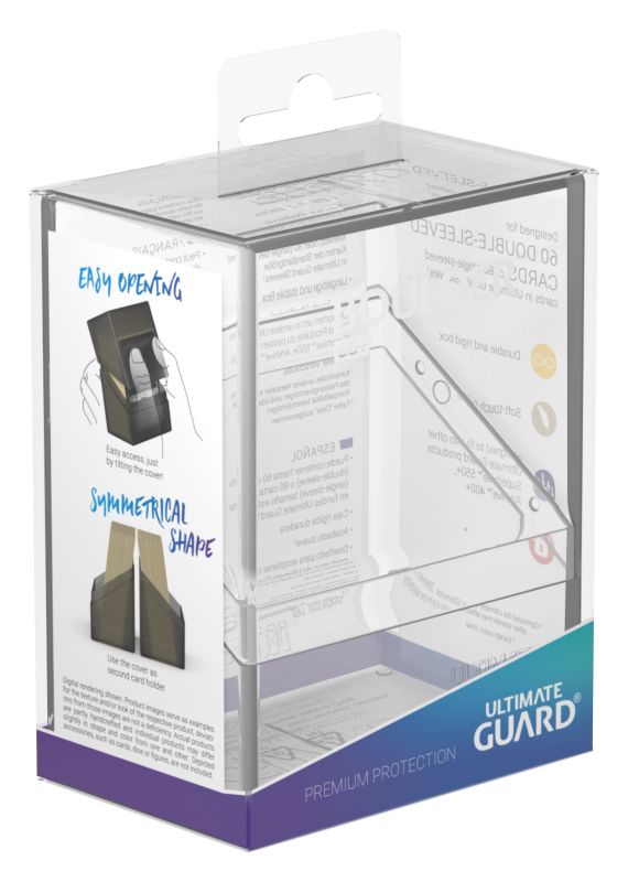 Boulder Deck Box (36 options) Supplies Ultimate Guard Boulder 60+ Clear