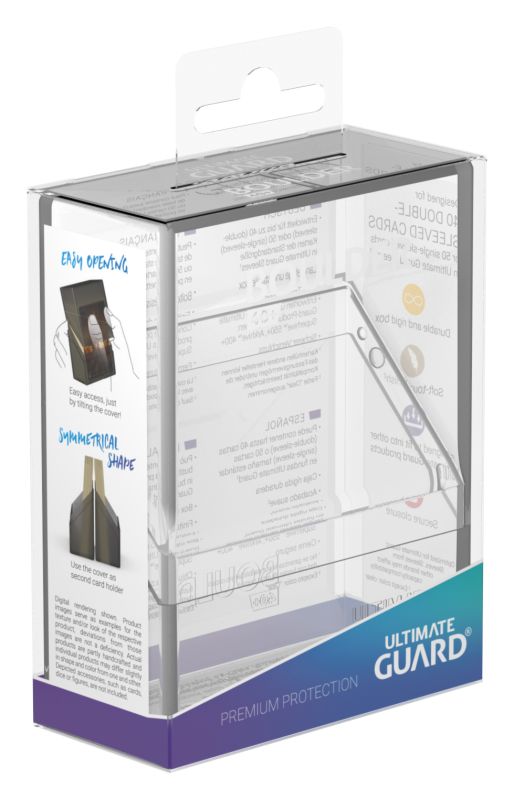 Boulder Deck Box (36 options) Supplies Ultimate Guard Boulder 40+ Clear