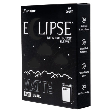 Eclipse Sleeves: Small Matte Deck Protectors 60ct (10 Options) Supplies Ultra Pro Eclipse DP SM MAT BLK
