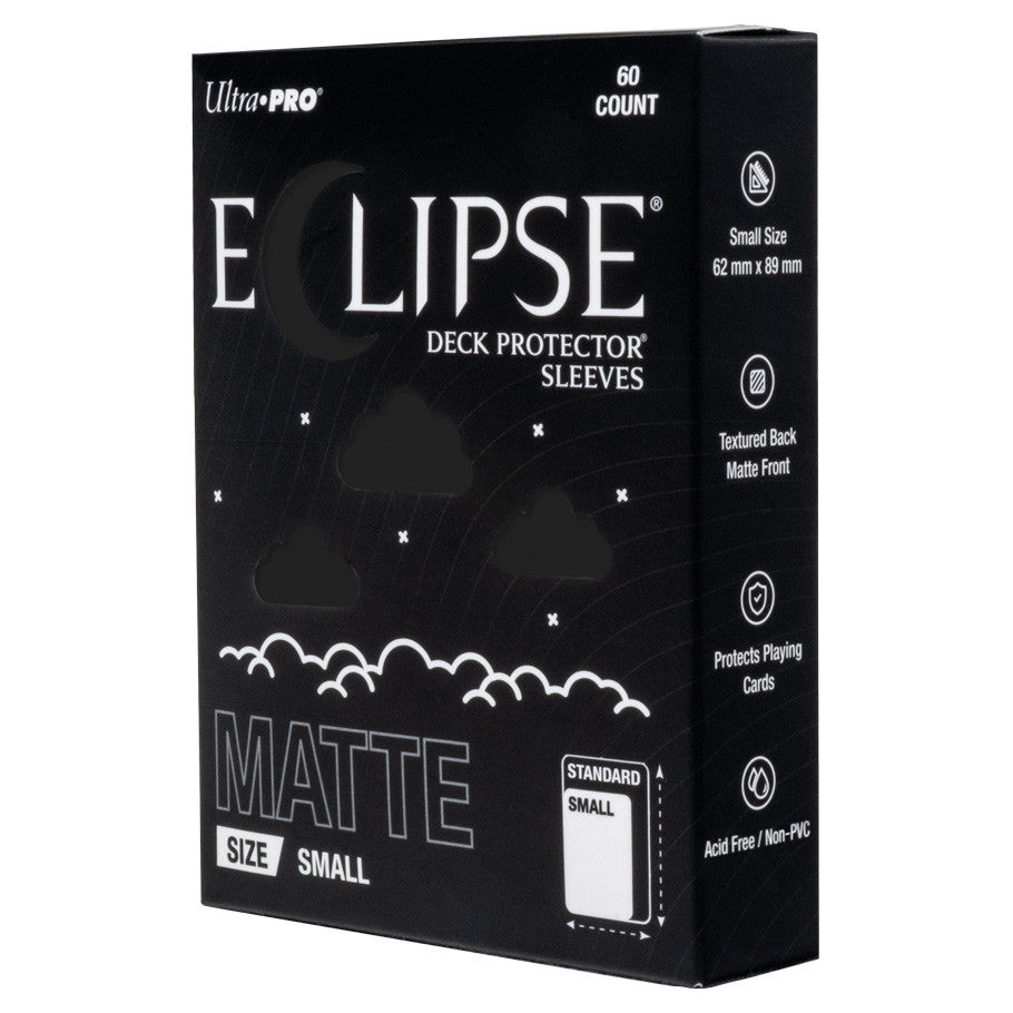 Eclipse Sleeves: Small Matte Deck Protectors 60ct (10 Options) Supplies Ultra Pro Eclipse DP SM MAT BLK