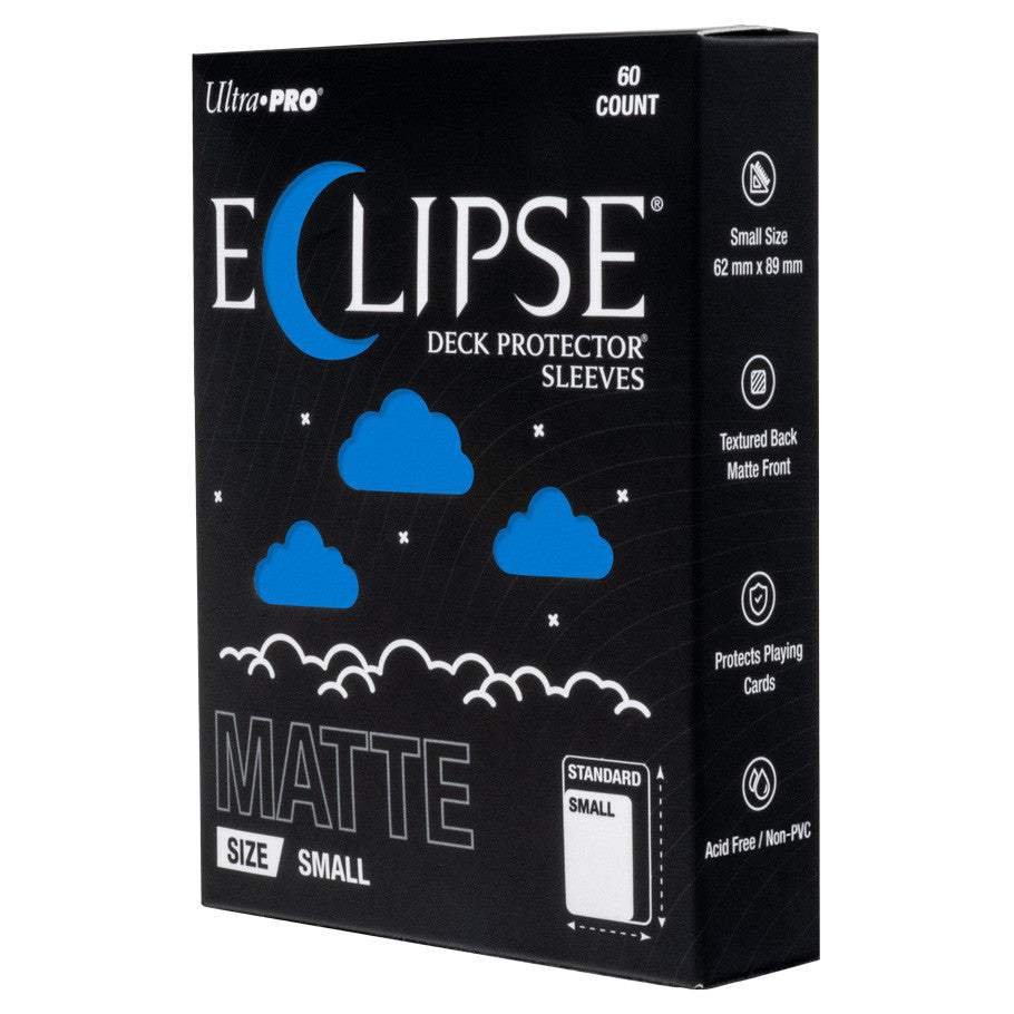 Eclipse Sleeves: Small Matte Deck Protectors 60ct (10 Options) Supplies Ultra Pro Eclipse DP SM MAT BLU
