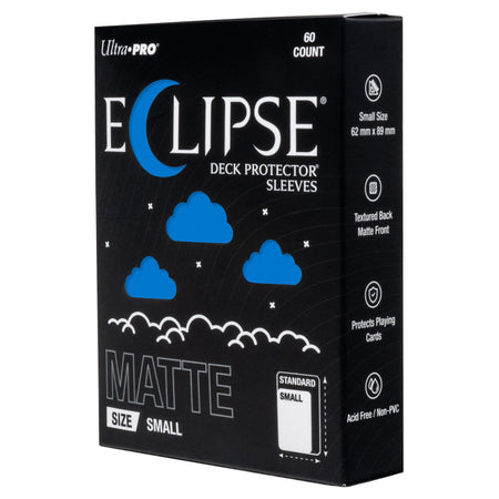 Eclipse Sleeves: Small Matte Deck Protectors 60ct (10 Options) Supplies Ultra Pro Eclipse DP SM MAT BLU