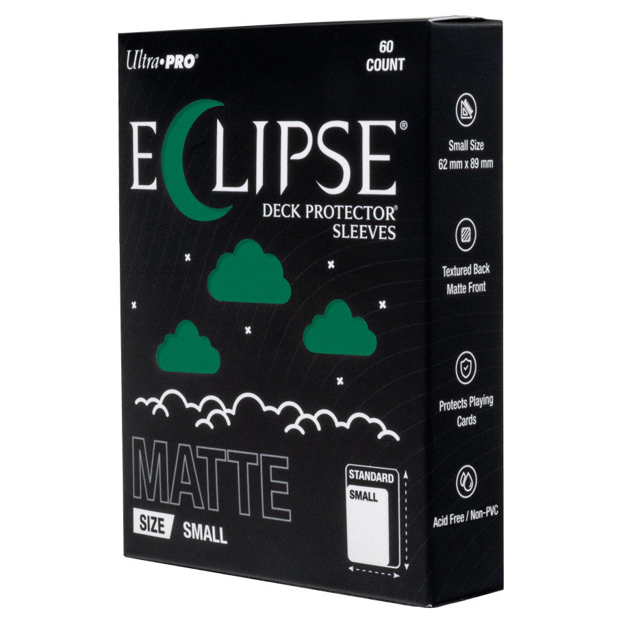 Eclipse Sleeves: Small Matte Deck Protectors 60ct (10 Options) Supplies Ultra Pro Eclipse DP SM MAT GRN