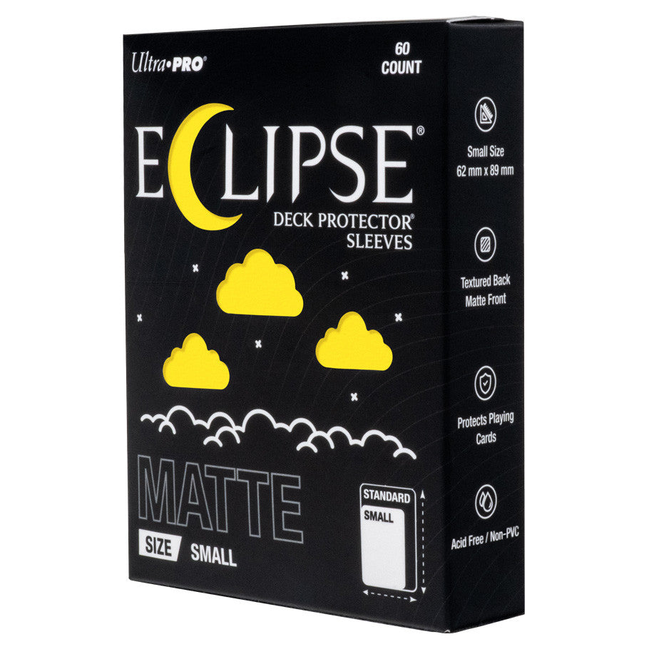 Eclipse Sleeves: Small Matte Deck Protectors 60ct (10 Options) Supplies Ultra Pro Eclipse DP SM MAT YEL