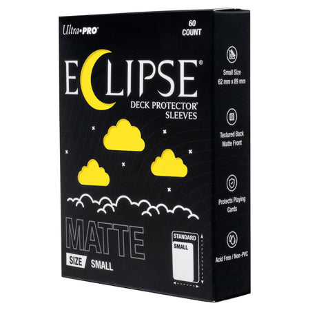 Eclipse Sleeves: Small Matte Deck Protectors 60ct (10 Options) Supplies Ultra Pro Eclipse DP SM MAT YEL