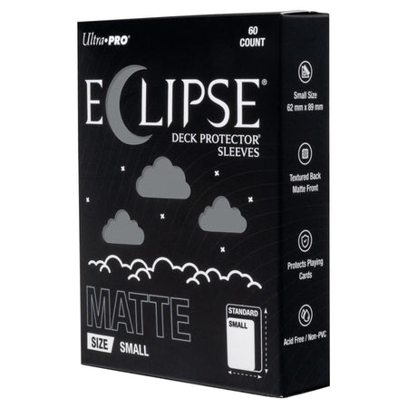 Eclipse Sleeves: Small Matte Deck Protectors 60ct (10 Options) Supplies Ultra Pro Eclipse DP SM MAT GRY