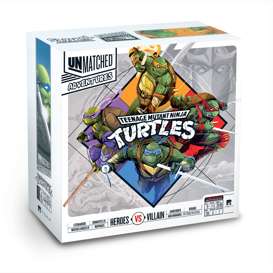Unmatched Adventures: Teenage Mutant Ninja Turtles Board Games Restoration Games UMA Adv TMNT