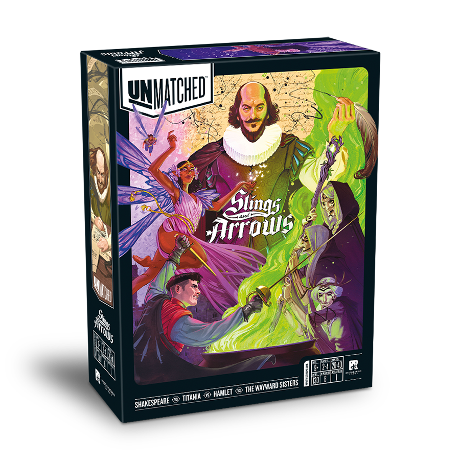 Unmatched: Slings and Arrows Board Games Restoration Games   