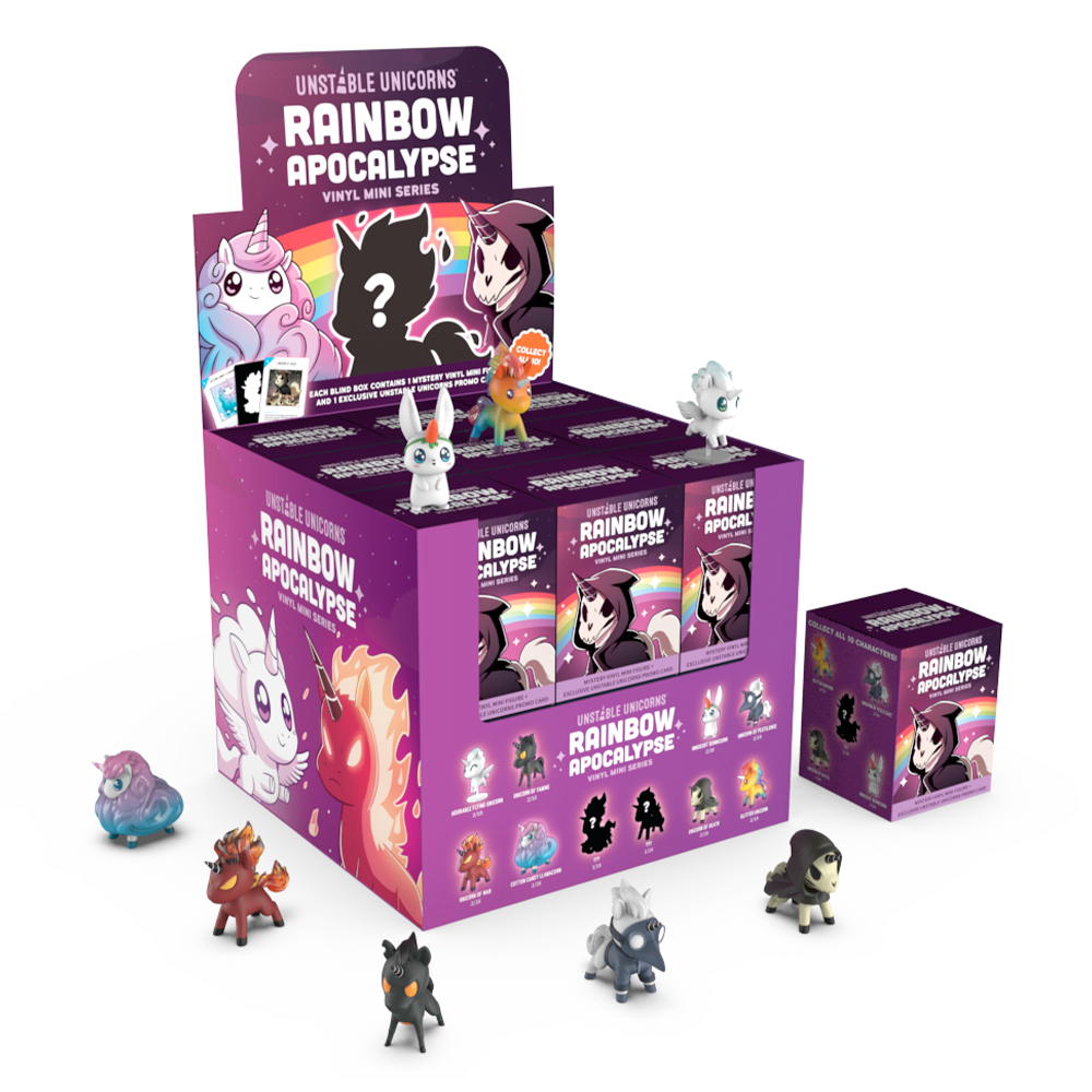 Unstable Unicorns Rainbow Apocalypse Vinyl Mini Blind Box Toys TeeTurtle   