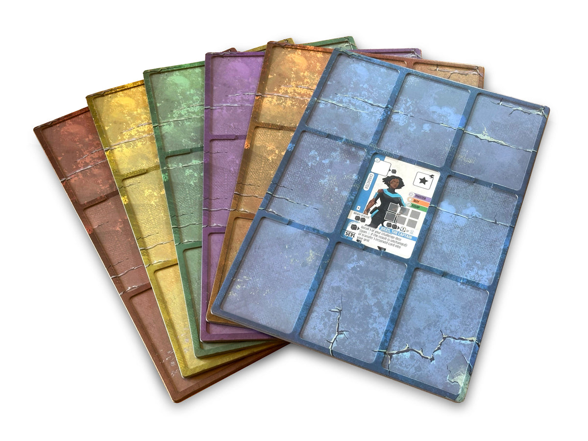Vantage Dual Layered Cardboard Player Mat Pack Board Games Stonemaier Games Vantage Playermat