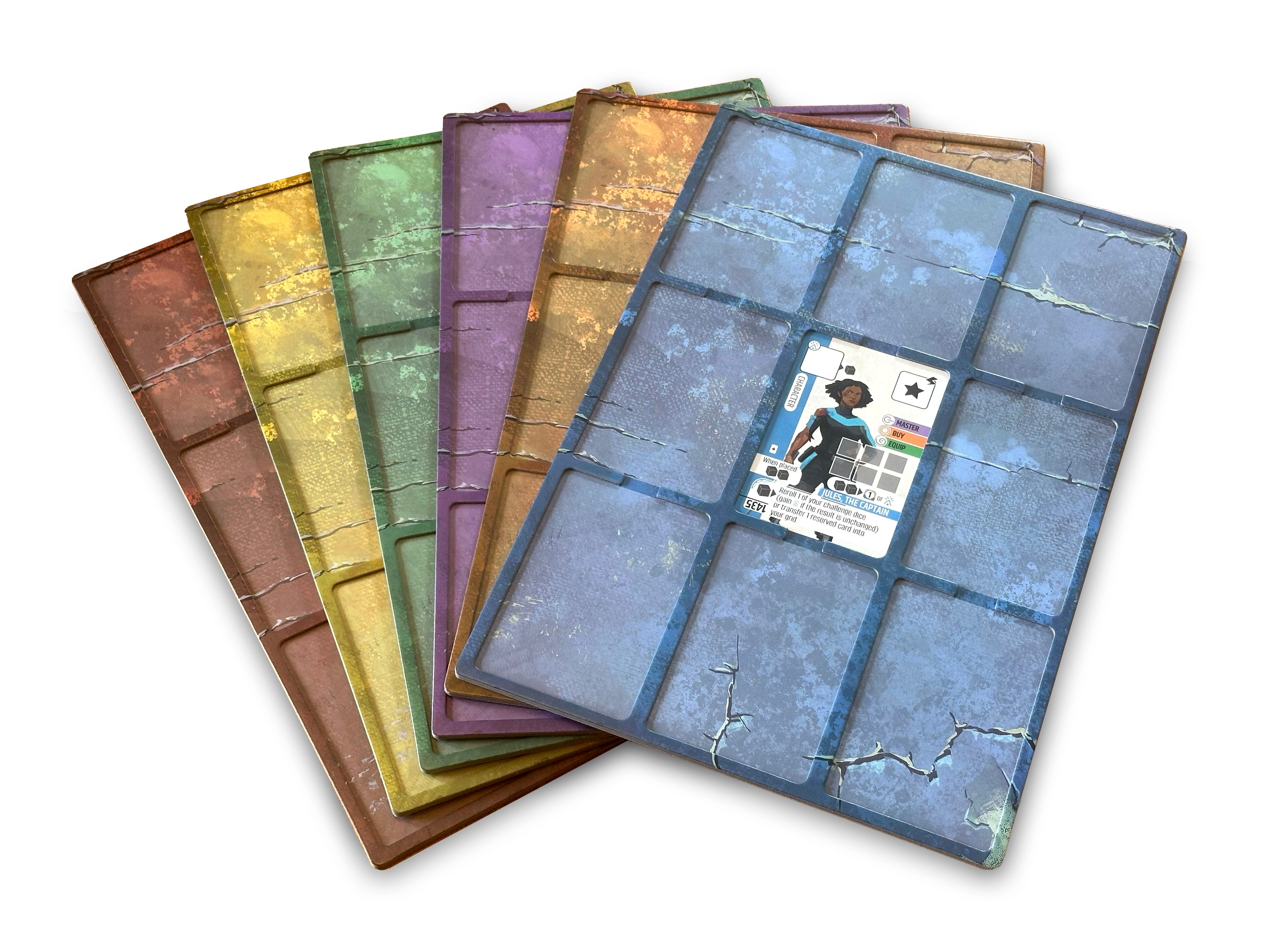 Vantage Dual Layered Cardboard Player Mat Pack Board Games Stonemaier Games Vantage Playermat