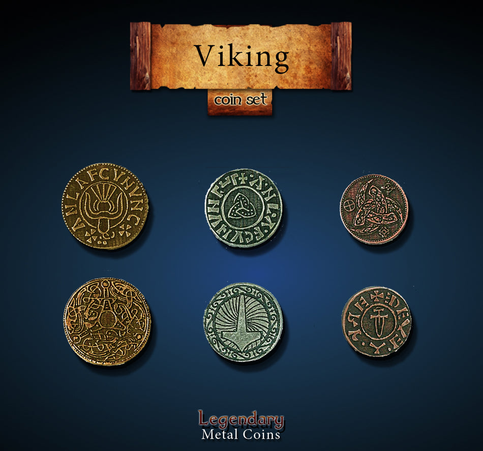 Legendary Metal Coins - Viking (3 options) Supplies Drawlab Entertainment