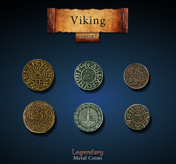 Legendary Metal Coins - Viking (3 options) Supplies Drawlab Entertainment