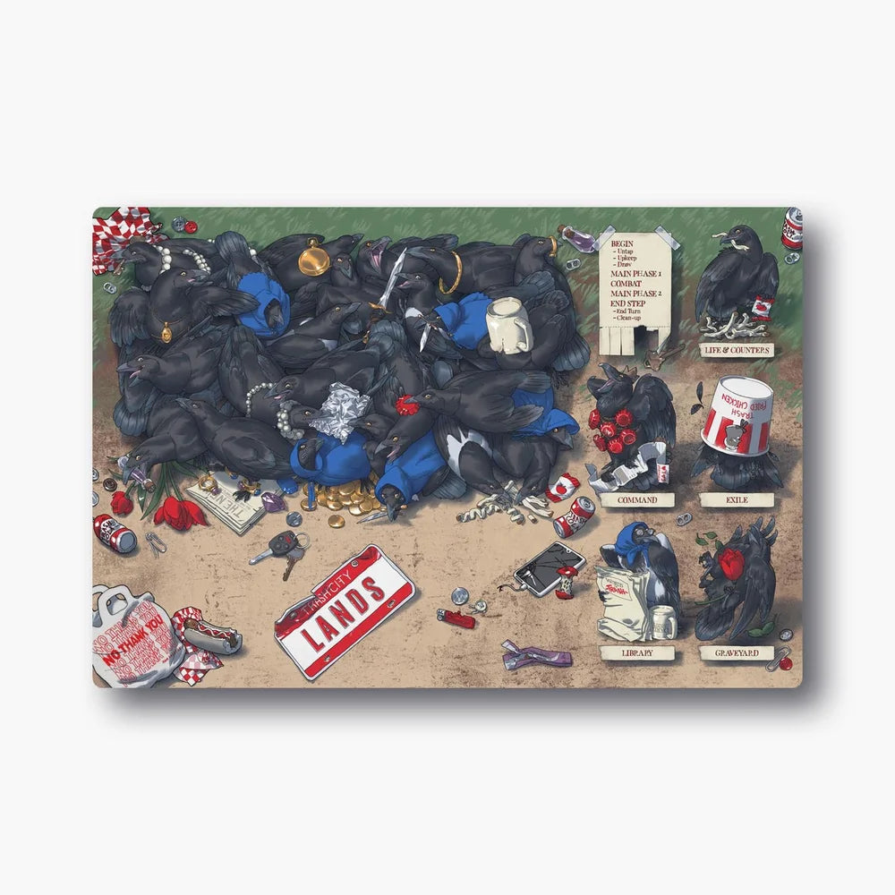 World of Trash - Playmats by Daria Aksenova Supplies Daria Aksenova PM Crows - Corvid Chaos