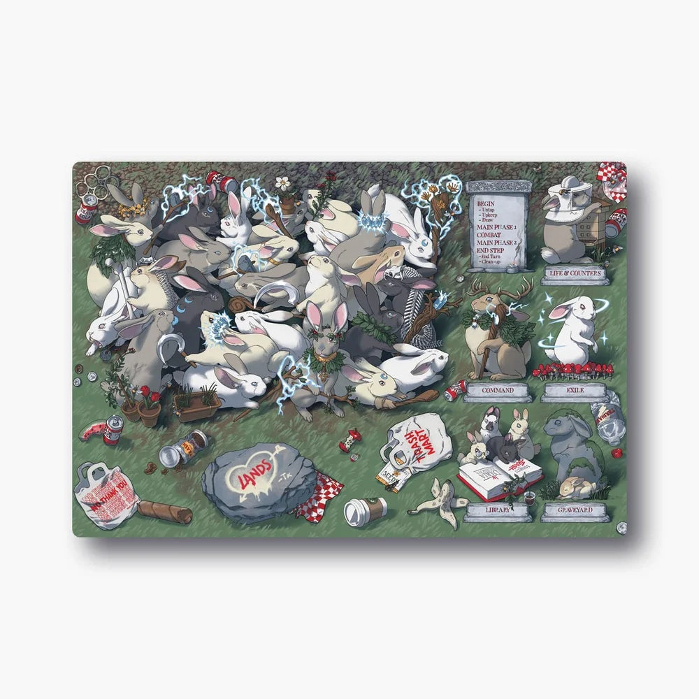 World of Trash - Playmats by Daria Aksenova Supplies Daria Aksenova PM Rabbits - Bunny Bonanza