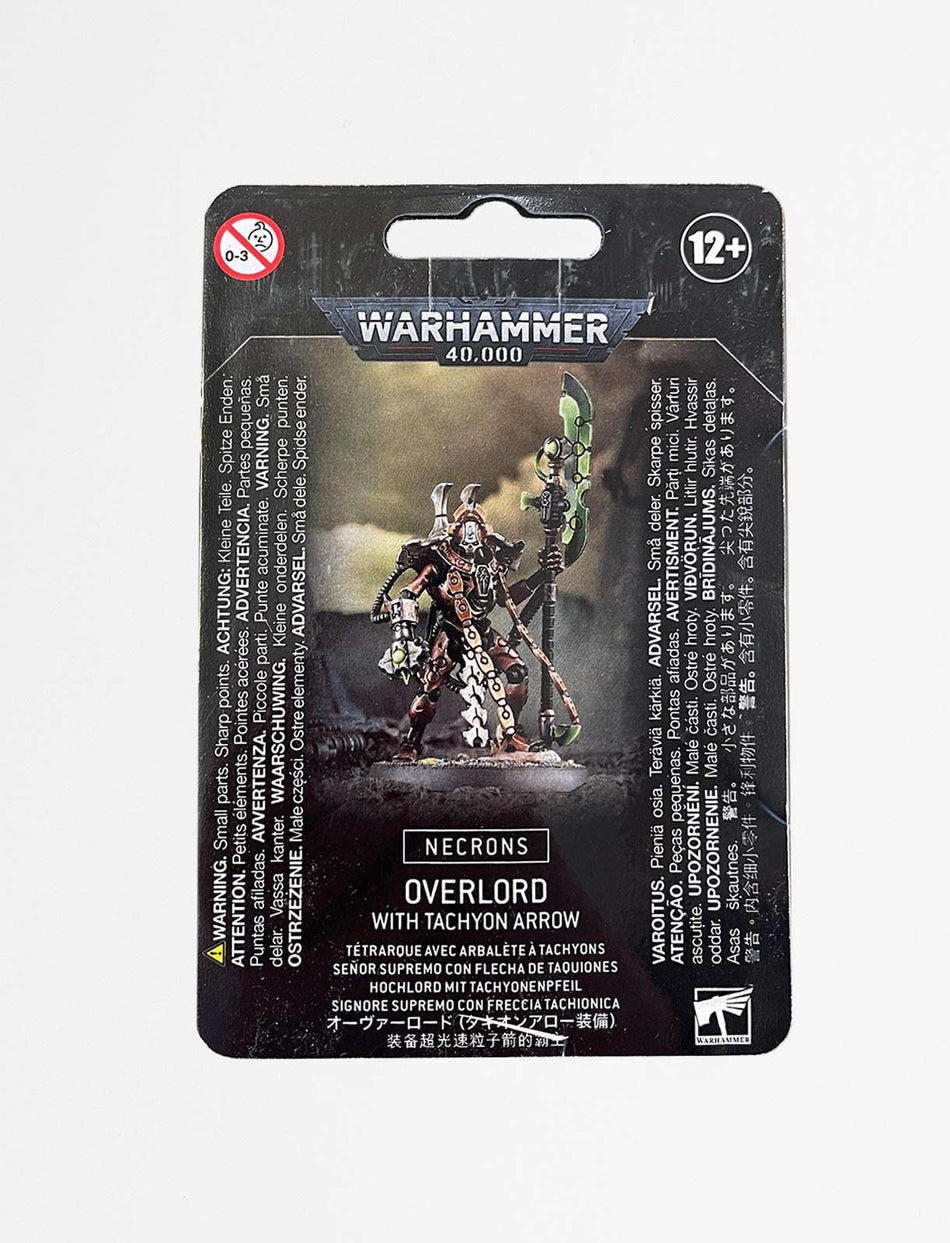 Warhammer 40K Necrons: Overlord with Tachyon Arrow Miniatures Games Workshop