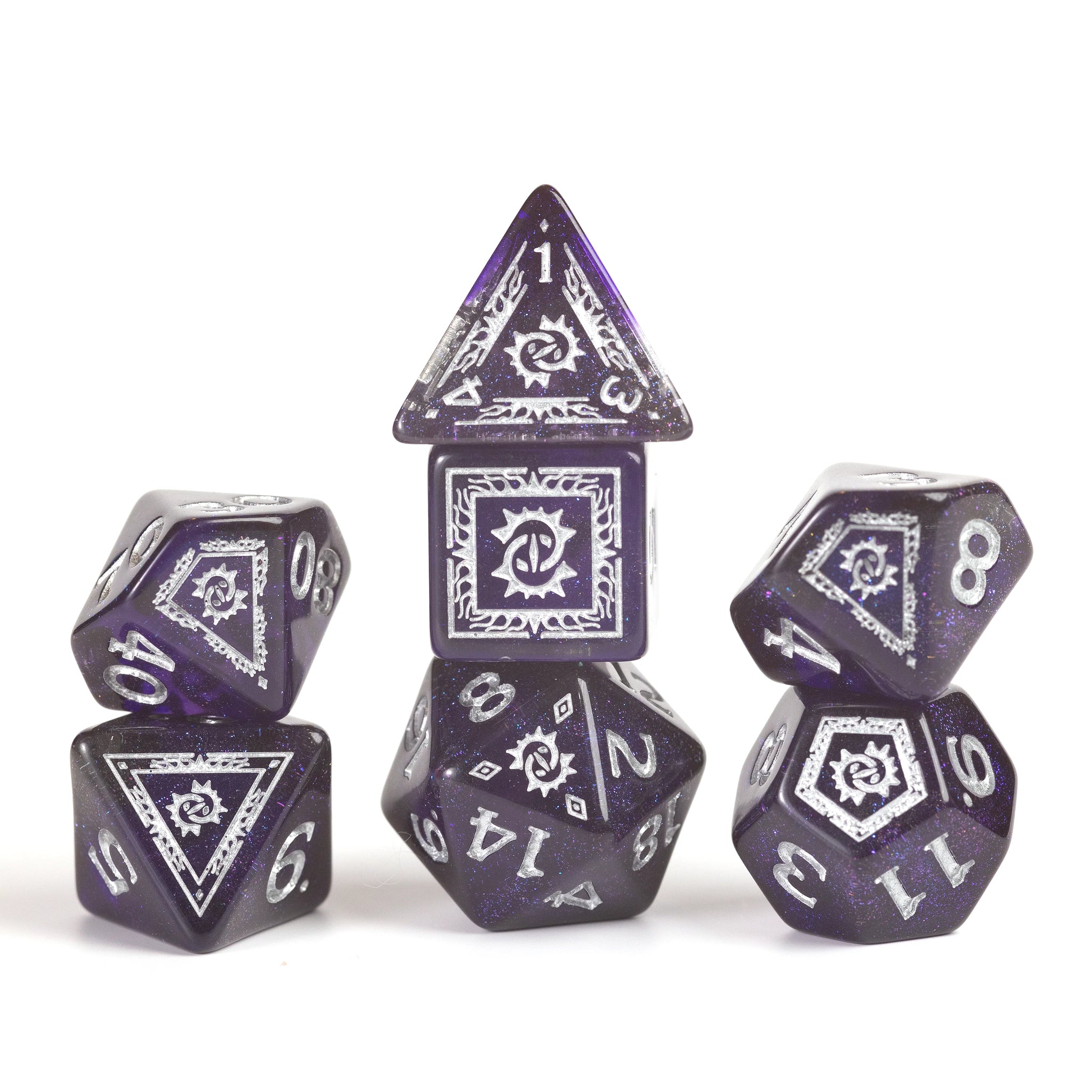 D&D Adventurer Dice Set - Warlock Purple 16ct – Common Ground Games