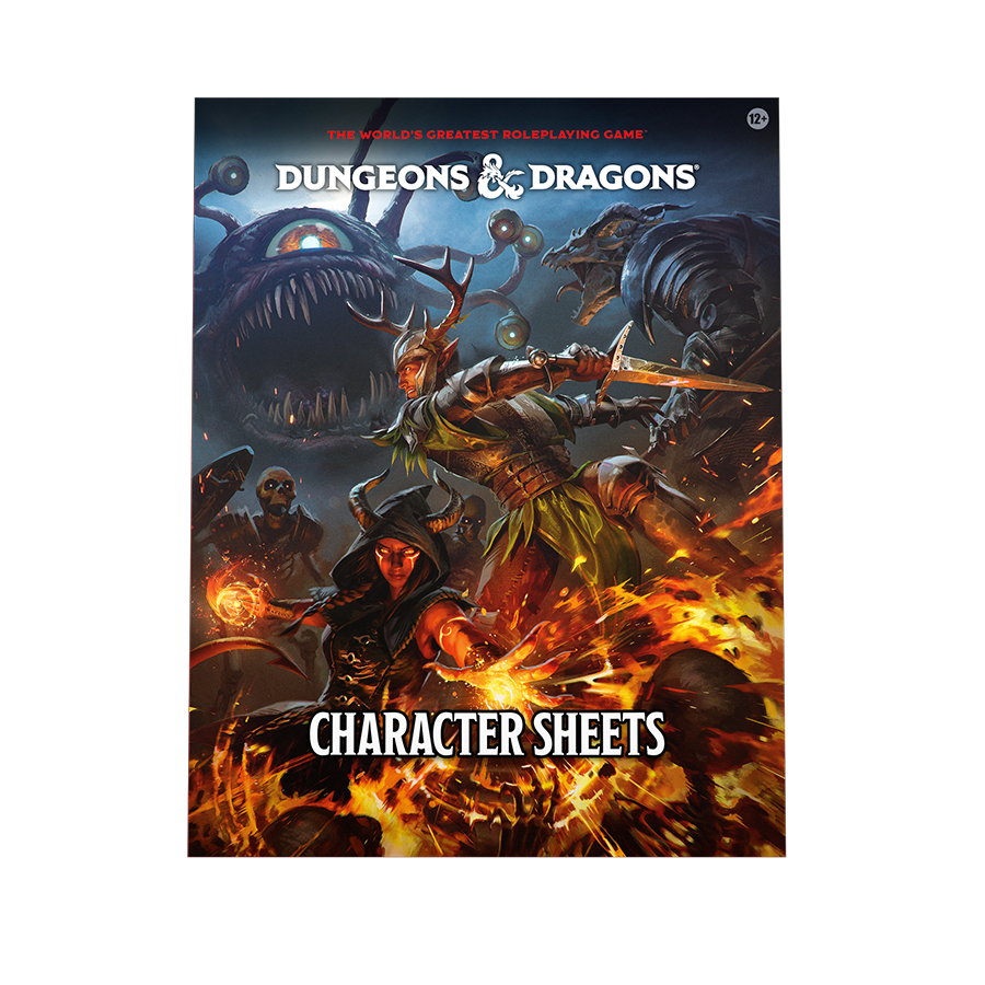 Dungeons & Dragons Character Sheets 2024 Role Playing Games Wizards of the Coast D&D Character Sheets 2024  