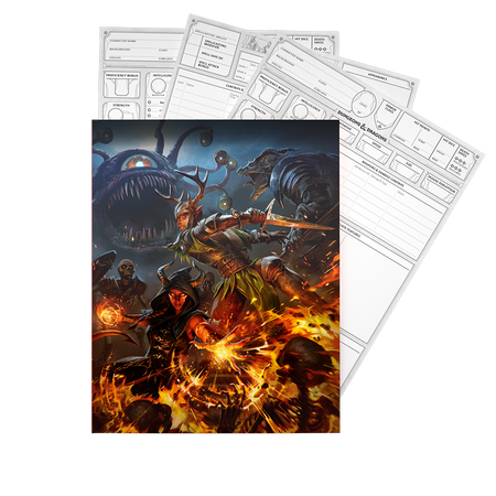 Dungeons & Dragons Character Sheets 2024 Role Playing Games Wizards of the Coast   