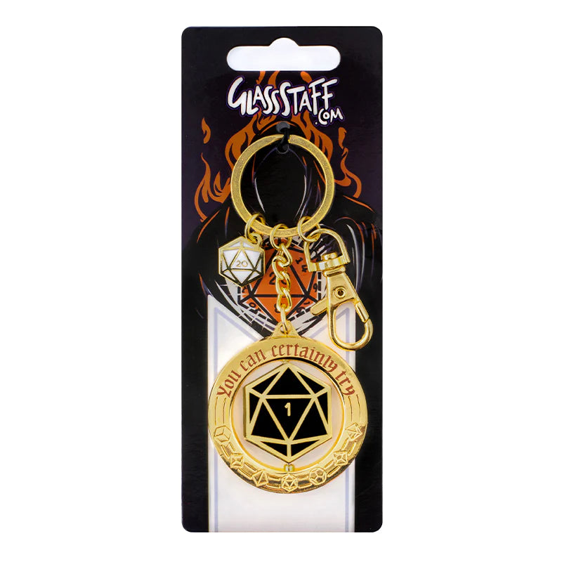 Keychain - You Can Certainly Try Clothing & Accessories Forged Dice Co