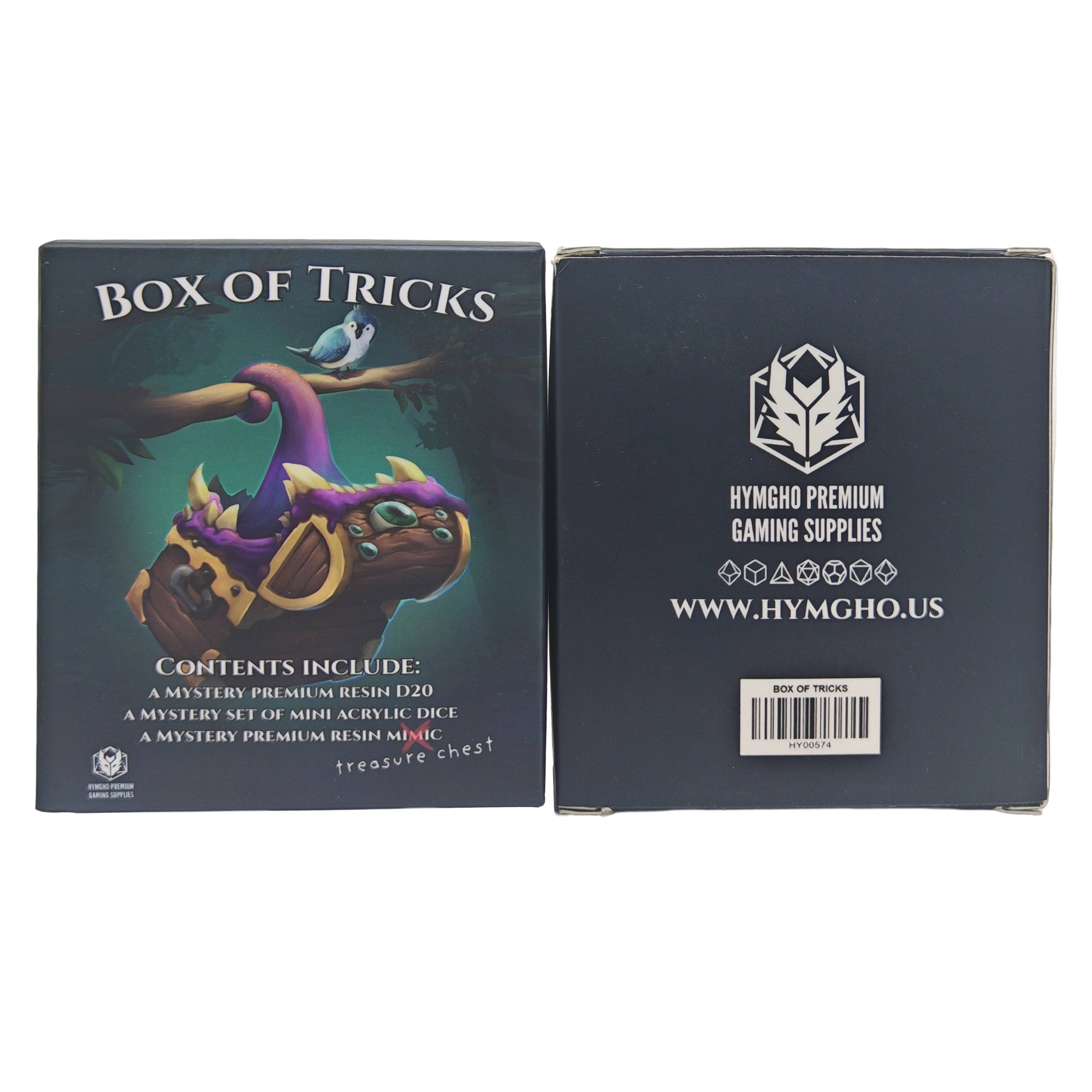 Box of Tricks - Mystery Mini Dice, D20, and Mimic Dice Hymgho Premium Dice