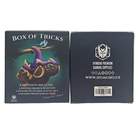 Box of Tricks - Mystery Mini Dice, D20, and Mimic Dice Hymgho Premium Dice