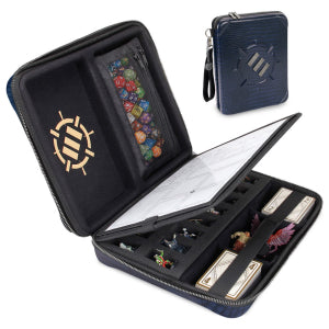 Enhance RPG Organizer Case Collector's Edition Role Playing Games Enhance Gaming CE RPG Case Blue  