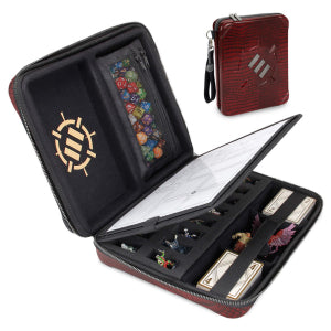 Enhance RPG Organizer Case Collector's Edition Role Playing Games Enhance Gaming CE RPG Case Red  