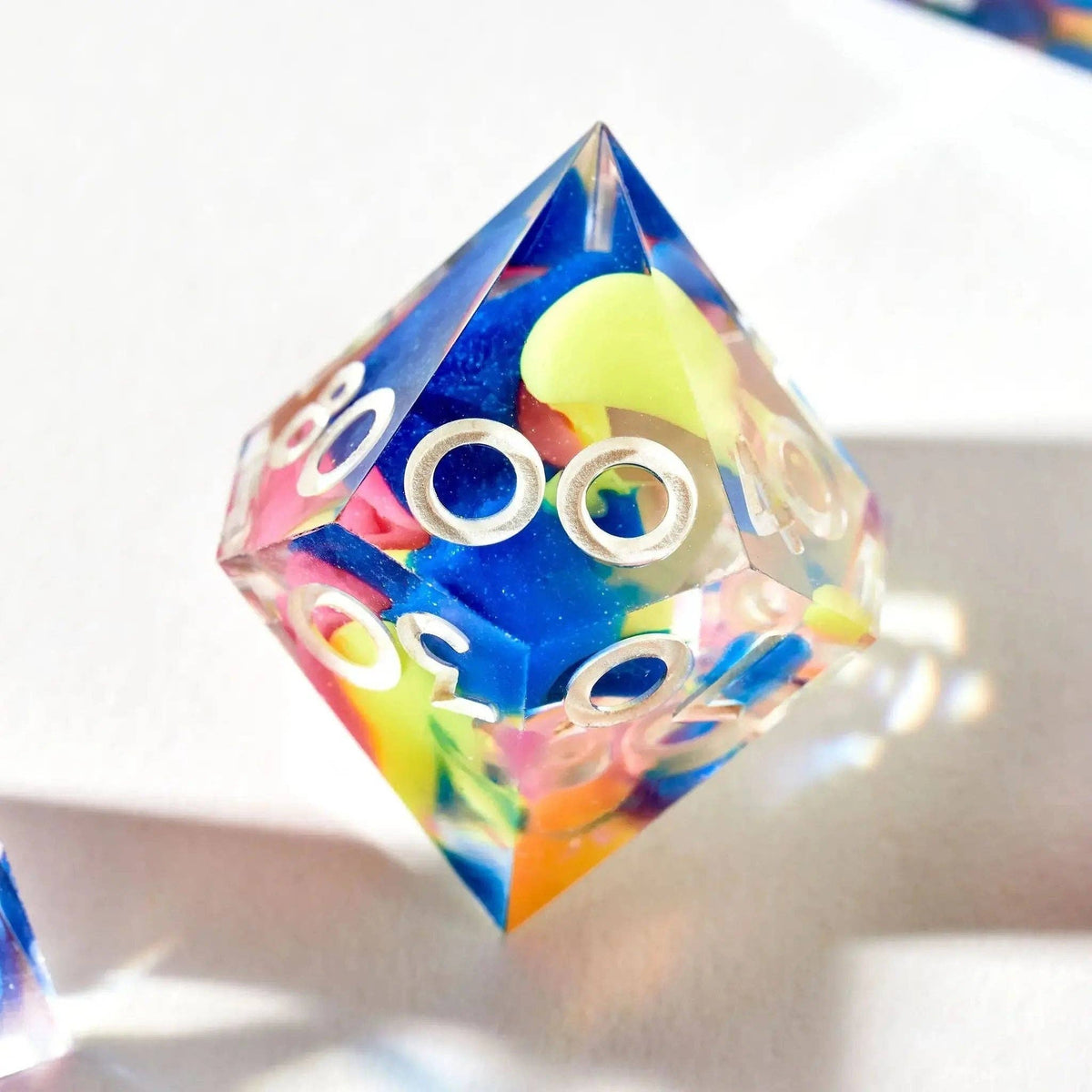Color Spray 7-Piece Polyhedral Dice Set Dice Dispel Dice   