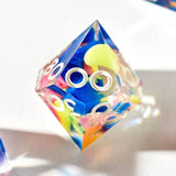 Color Spray 7-Piece Polyhedral Dice Set Dice Dispel Dice   