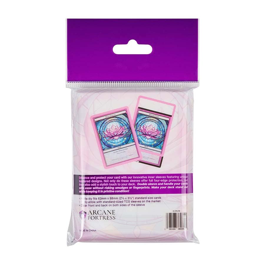 Arcane Fortress: Solid Color Inner Sleeves (6 Options) Supplies Arcane Fortress AF Solid PNKBlssmSyn InnSlvs STD