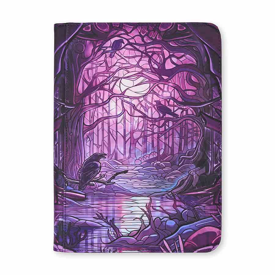 Arcane Fortress: Stained Glass Binder 9-Pocket (2 Options) Supplies Arcane Fortress AF StainGl DecaySwmp 9pkt