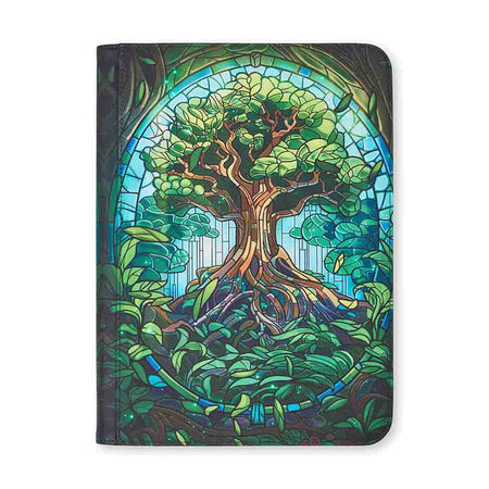 Arcane Fortress: Stained Glass Binder 9-Pocket (2 Options) Supplies Arcane Fortress AF StainGl MythFor 9pkt