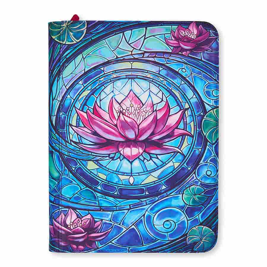 Arcane Fortress: Stained Glass Binder 9-Pocket (2 Options) Supplies Arcane Fortress AF StainGl BlssmGrc 9pkt