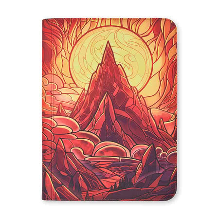 Arcane Fortress: Stained Glass Binder 9-Pocket (2 Options) Supplies Arcane Fortress AF StainGl BrnMtn 9pkt