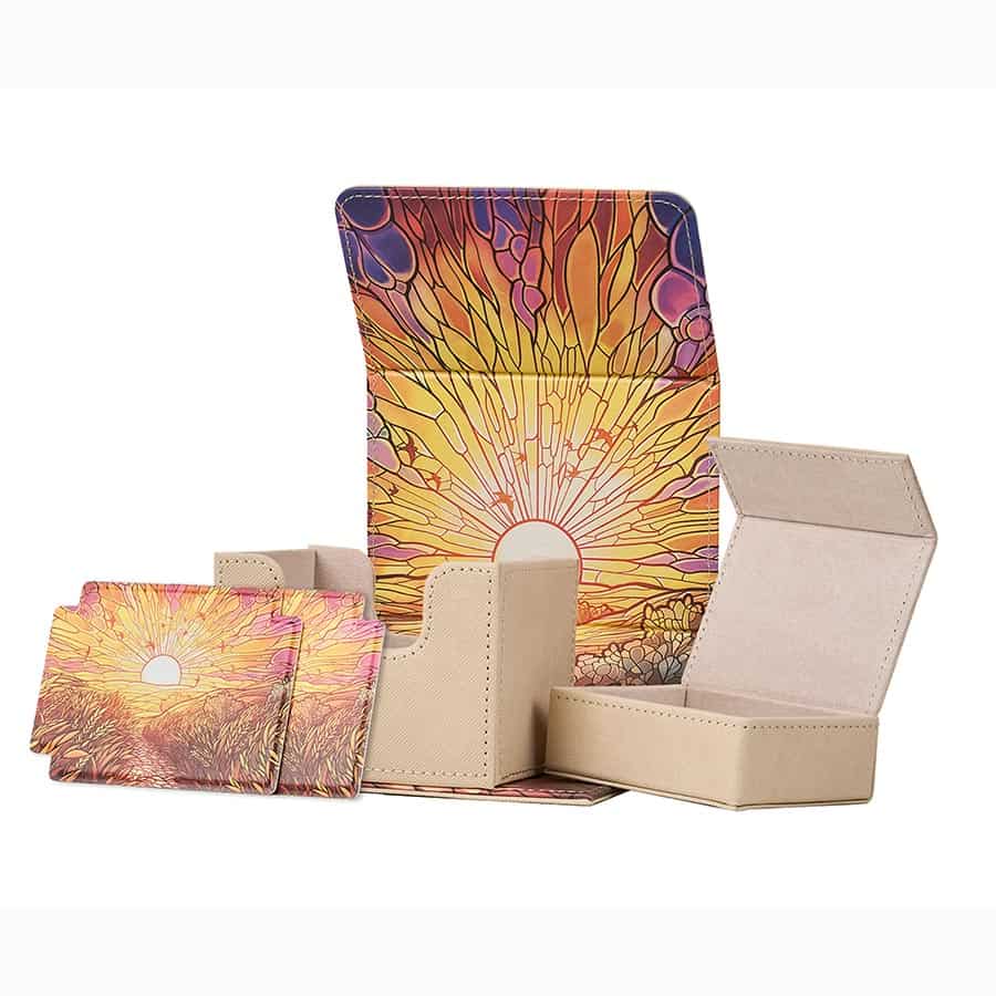 Stained Glass Collection Radiant 100+ Deluxe Deck Vault (6 options) Supplies Arcane Fortress RDVX Golden Plains