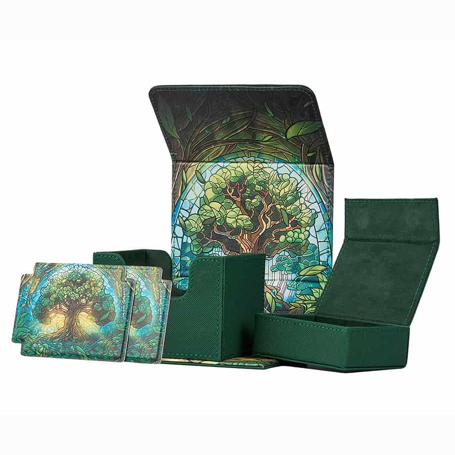 Stained Glass Collection Radiant 100+ Deluxe Deck Vault (6 options) Supplies Arcane Fortress RDVX Mythical Forest